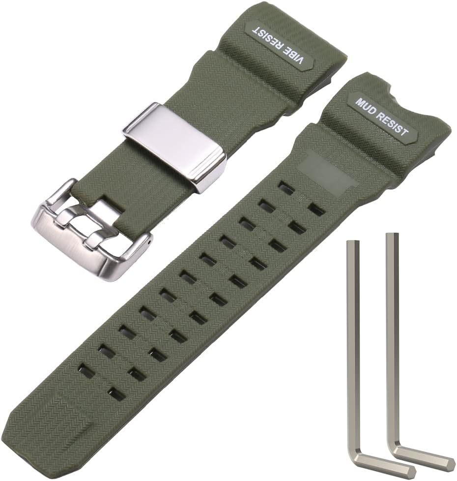 Wristarmor resin watch band front view sport strap
