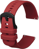 Anbeer Silicone Watch Band 16mm 18mm 20mm 22mm 24mm 19mm 21mm Quick Release Rubber Watch Straps for Men Women,Stainless Steel Buckle - Image 14