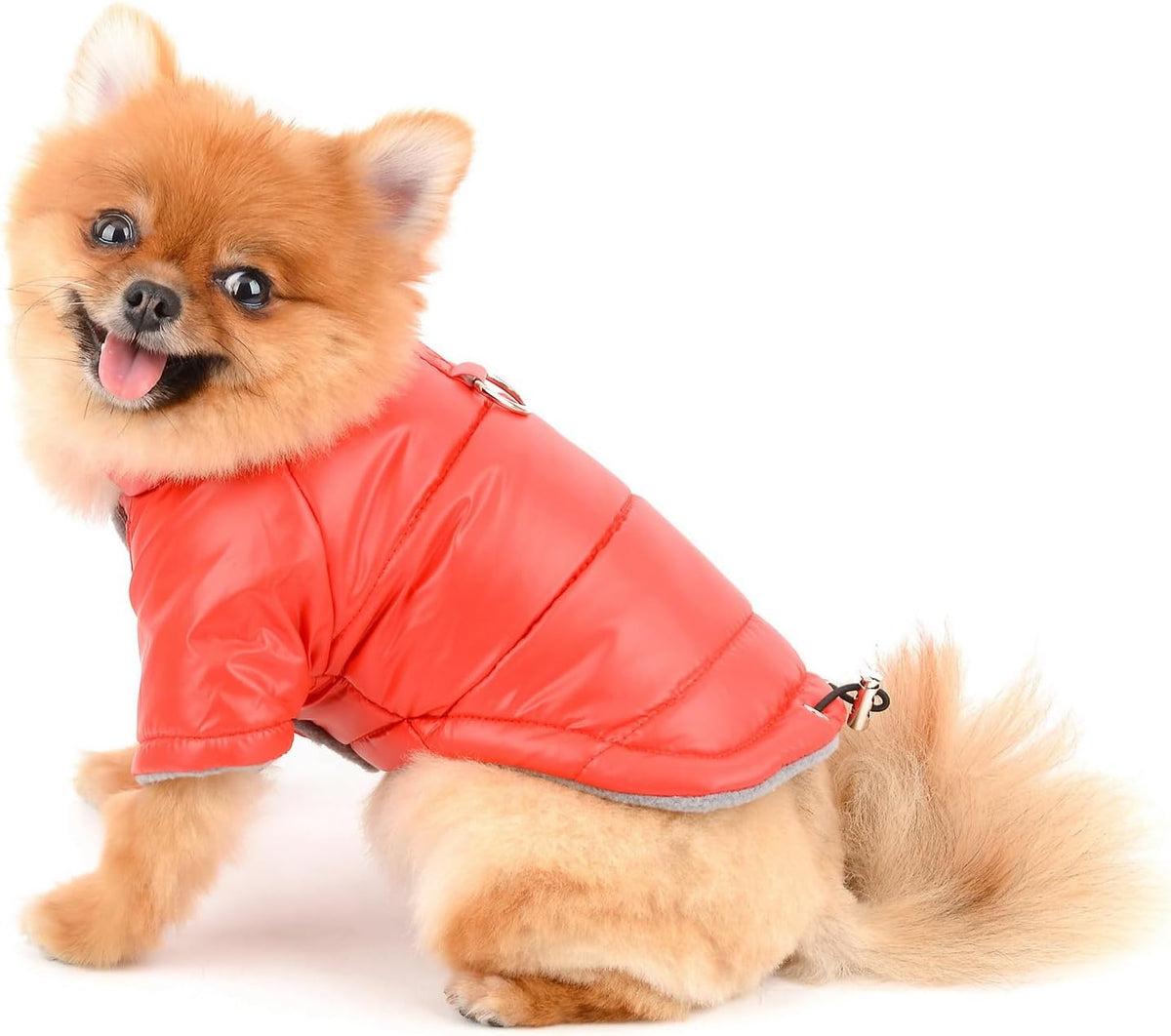 Paideful waterproof dog coat close up of fabric