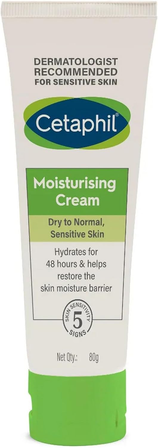 Cetaphil Moisturising Cream 80g front view packaging