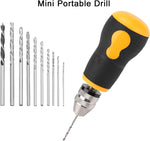 Close up of the adjustable metal chuck clamping a micro twist drill bit
