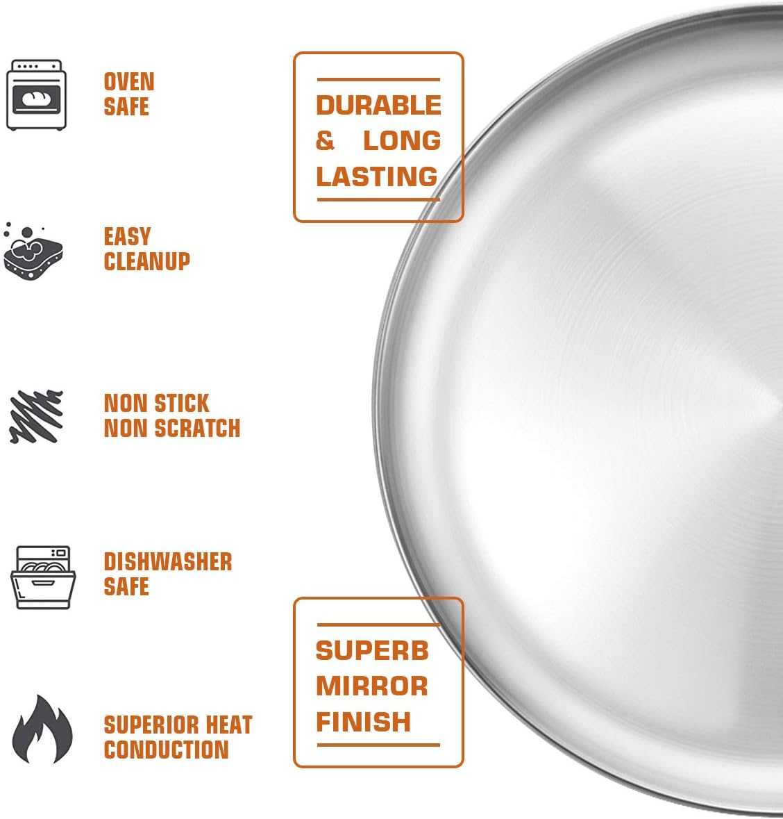 Deedro 2 pack pizza pans stacked for kitchen storage