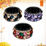 Lurrose rhinestone hair holder clip worn on model