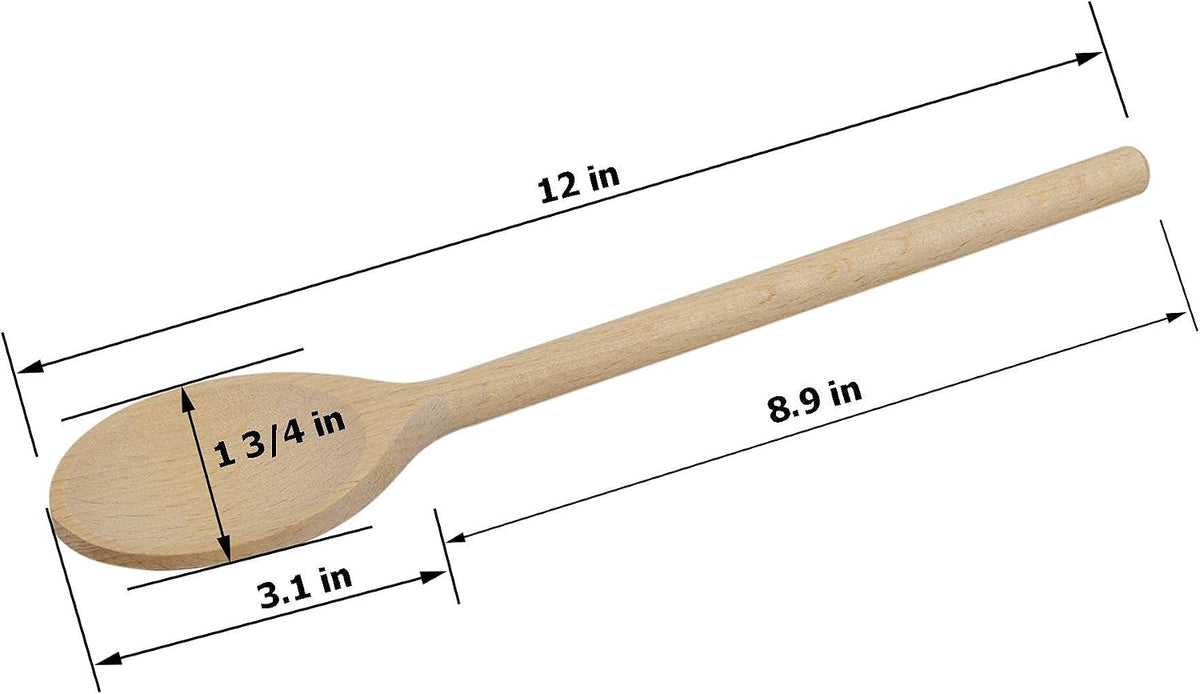 BICB rustic brown wooden kitchen spoons closeup