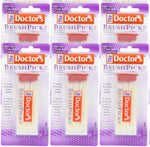 The Doctor's BrushPicks 6-pack front view showing 120-count containers for oral hygiene.