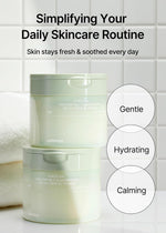 Authentic imported skincare daily cleansing water pads packaging side view
