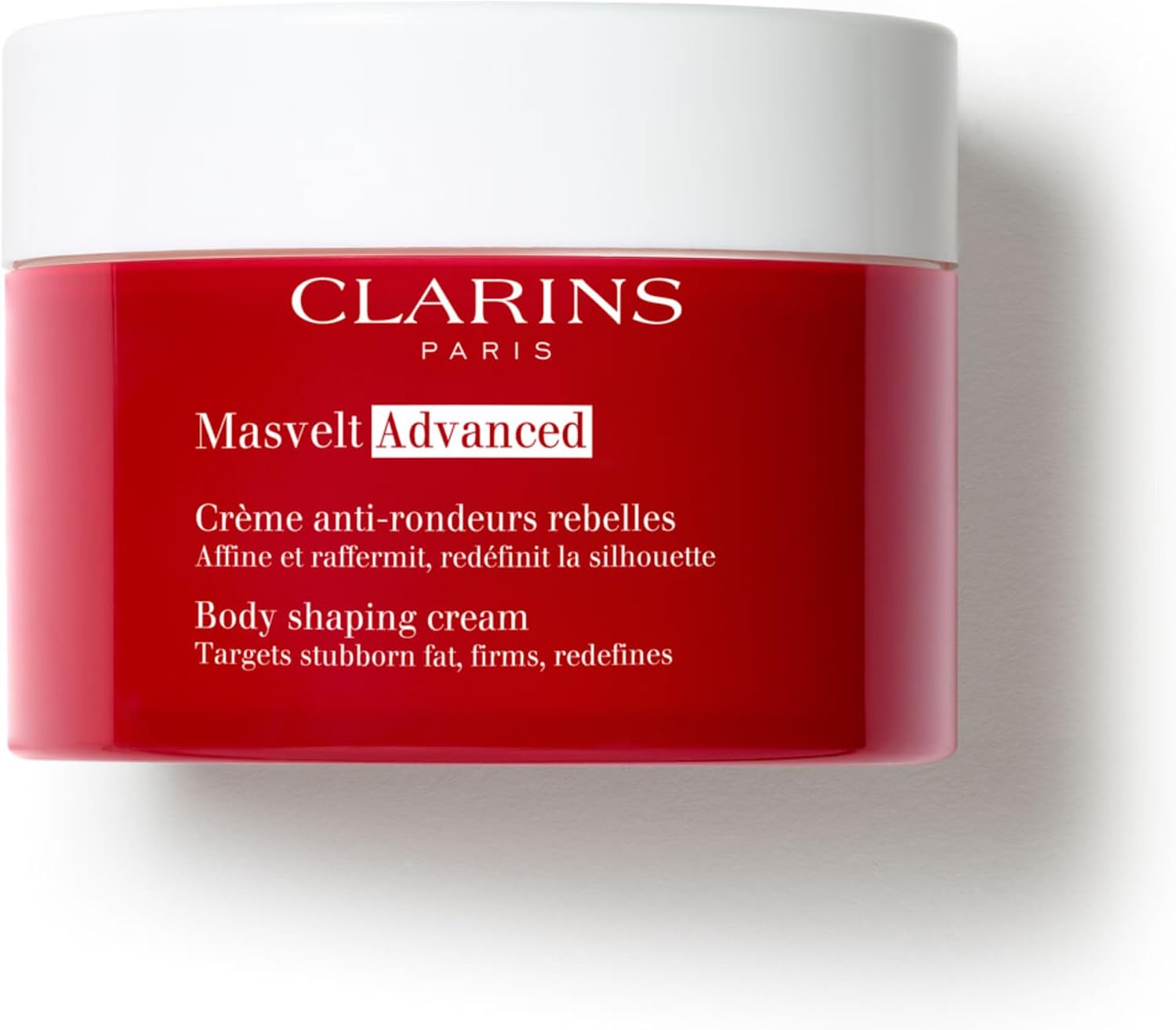 Clarins Body Shaping Cream front view container packaging design