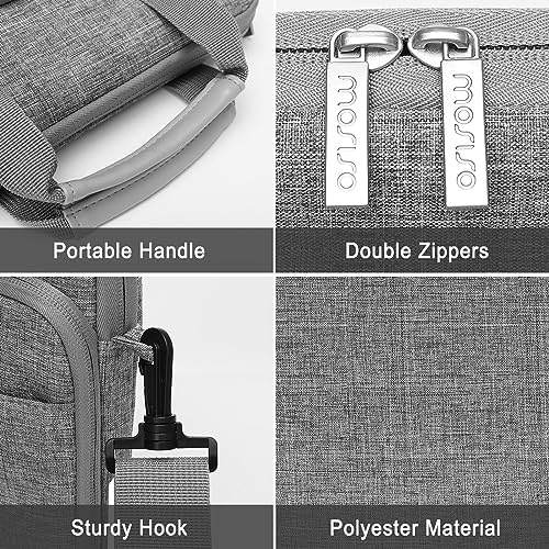 Mosiso tablet sleeve gray textured fabric closeup
