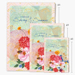 Daphne's Diary spring and summer notebook set of 3 front view