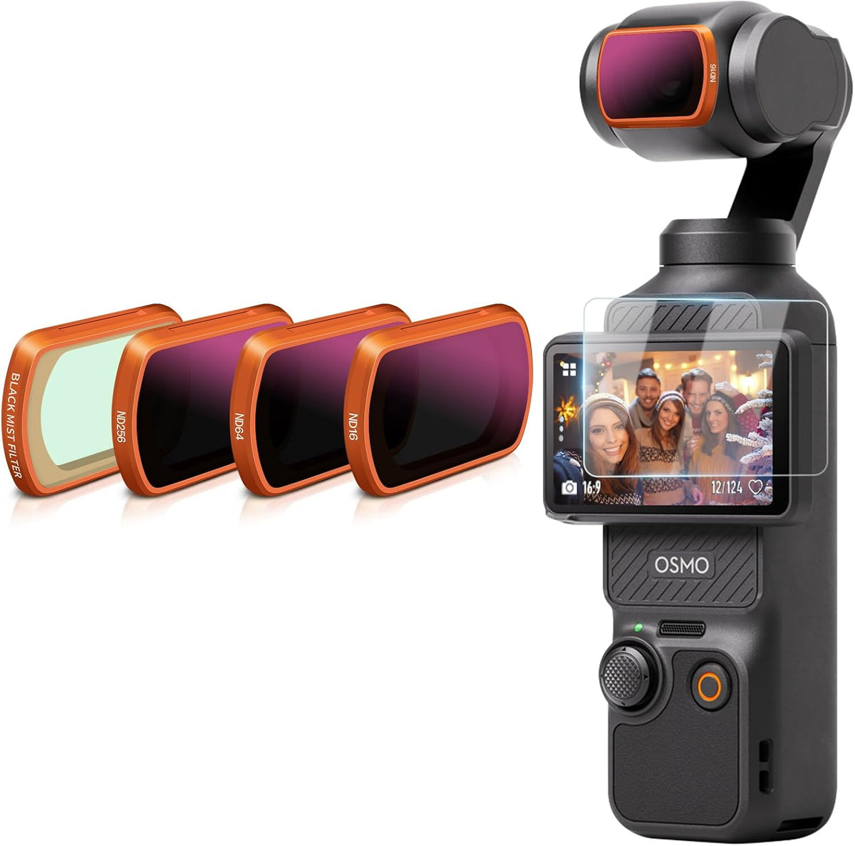 Mingven magnetic filter kit for DJI Osmo Pocket 3 front view