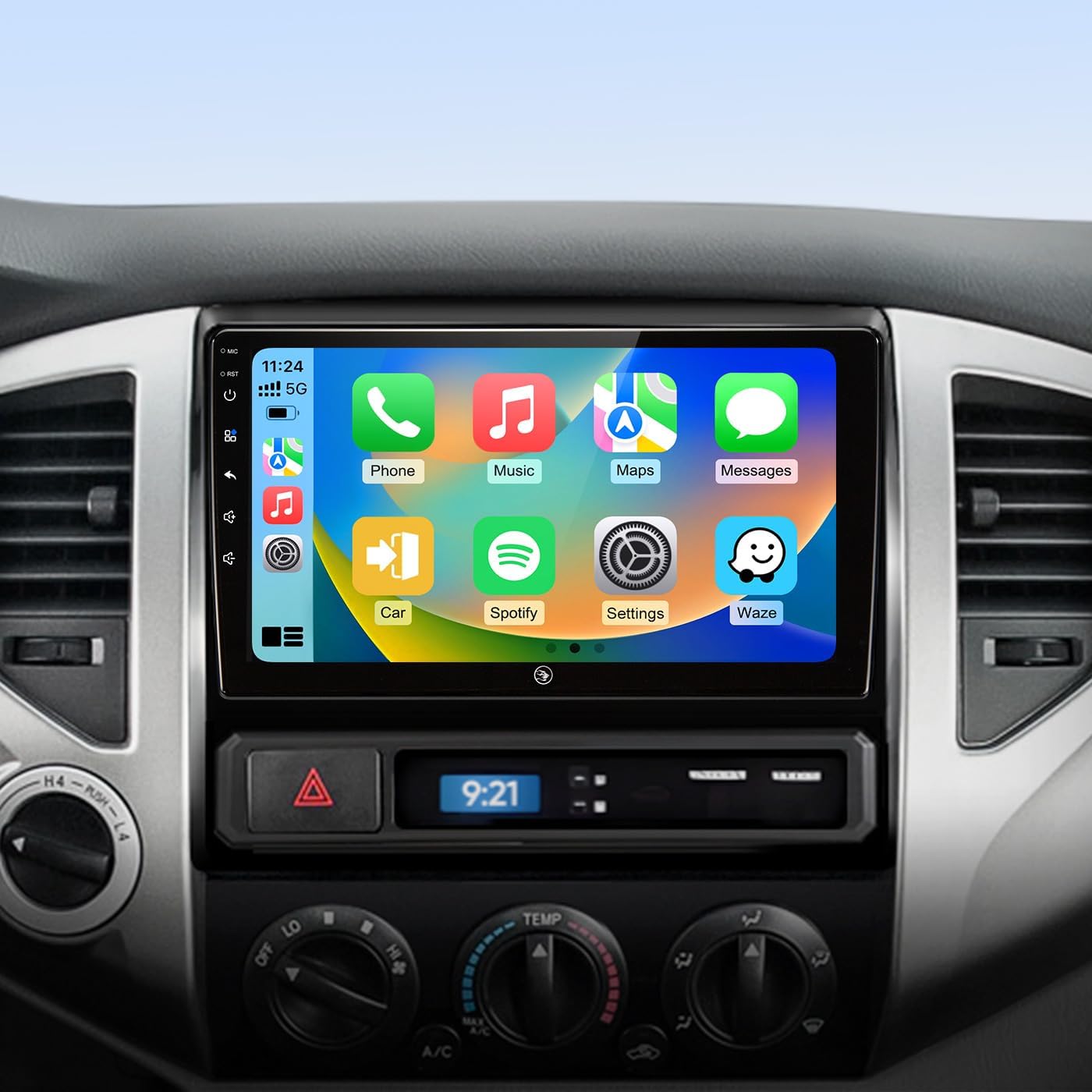 Ruicar 9 inch car stereo for Toyota Tacoma front view
