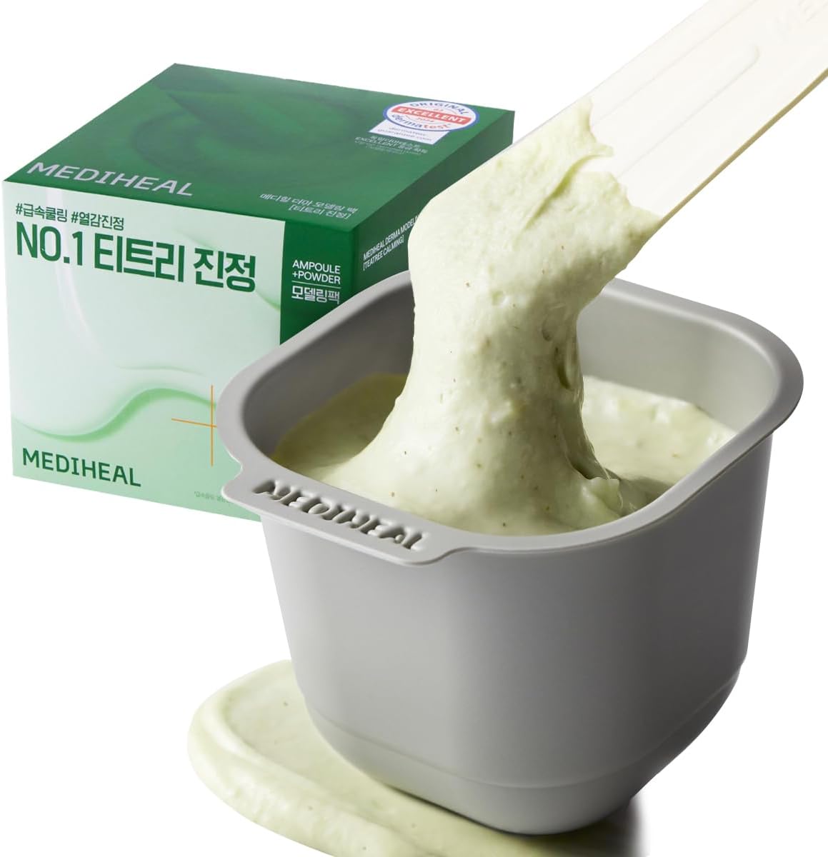 Mediheal Derma Modeling Pack Teatree front view packaging for calming skincare