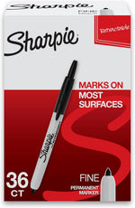 Sharpie retractable permanent markers front view packaging