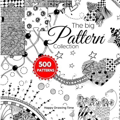 The Big Pattern Collection: 500 pattern for Doodle, Artistic tangles, Zentangle, Zen-doodle, Line-Art, Scribble Art, Step-by-Step Instructions - Image 2