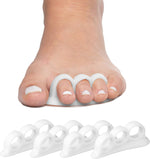 ZenToes Hammer Toe Corrector, Triple Loop Gel Toe Spacers, 4 Pack | Silicone gel stays in place all day, fits in sneakers, heels, boots. Eases hammertoe discomfort. Washable, reusable - Image 11