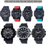 Casio Pro Trek compatible rubber band close up