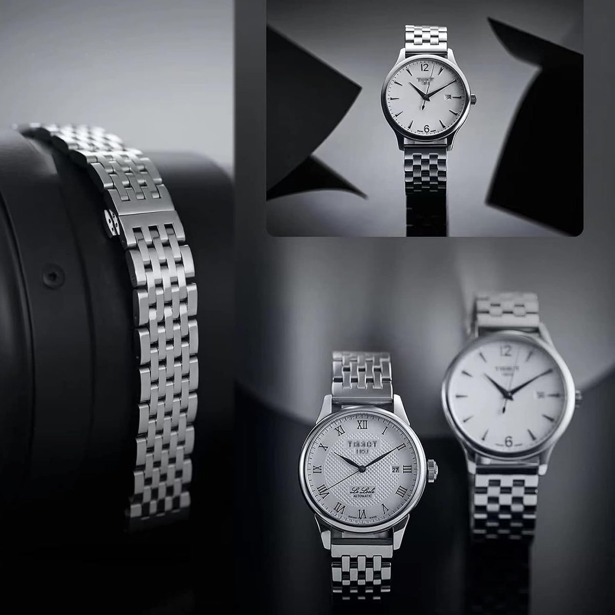 Niziruoup watch bracelet laid flat to highlight the 316L steel construction