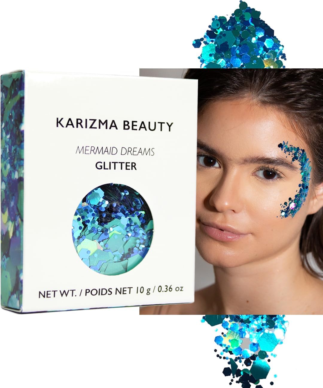 24K Gold Glitter. 10g Chunky Face, Hair, Eye and Body for Women. Rave Festival Accessories, Cosmetic Makeup. Loose Set - Image 10