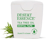 Desert Essence Tea Tree Oil Dental Tape, 30 Yards Each, 6-Pack | Thick, naturally beeswax-waxed dental tape helps remove food debris without shredding; convenient for home or travel - Image 10