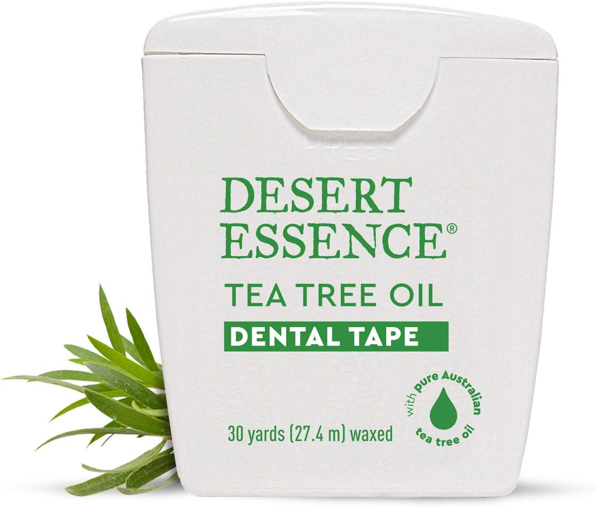 Desert Essence Tea Tree Oil Dental Tape, 30 Yards Each, 6-Pack | Thick, naturally beeswax-waxed dental tape helps remove food debris without shredding; convenient for home or travel - Image 10