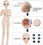 UCanaan 24 inch doll close up facial makeup