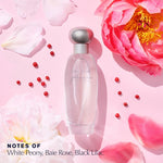 Elegant glass bottle of Estee Lauder Pleasures floral perfume