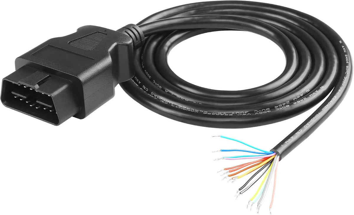 Cerrxian OBD2 16pin male connector cable front view