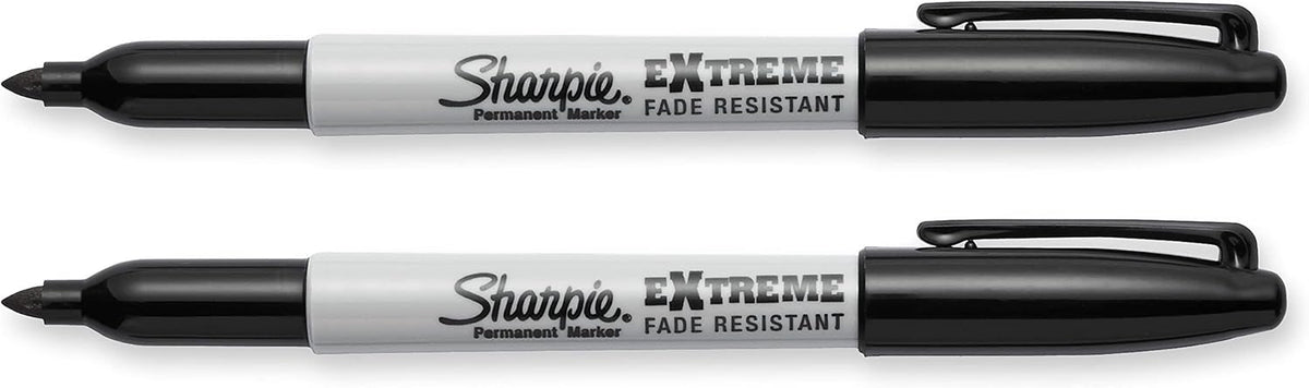 Sharpie Extreme black permanent markers side angle