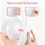 Nipple measurement ruler card close up