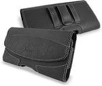 TMAN Samsung Galaxy A14 5G leather pouch case front view holster
