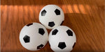 Botabee mini replacement balls being inflated with a standard hand pump and athletic needle.