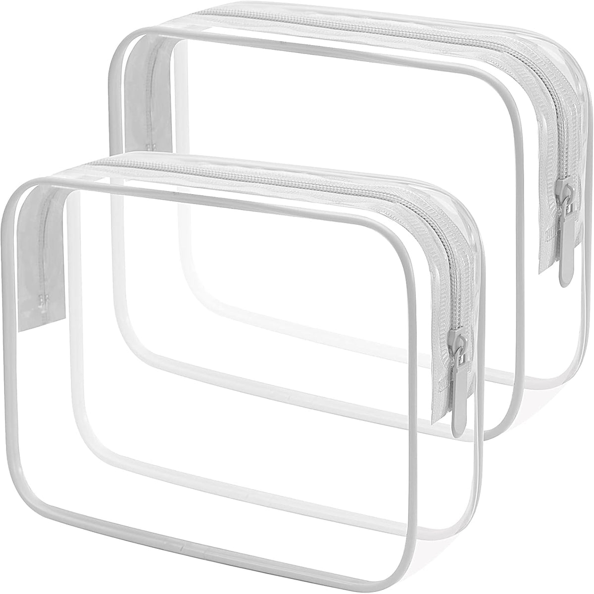 Lermende Clear Toiletry Bag TSA Approved Quart Size Travel Carry On - 2Pcs - Image 9