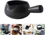 Yarnow ceramic milk boiling pot side profile