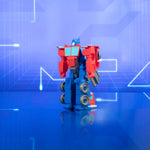 Transformers robot toy side profile view