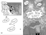 Side spine view of Heartstopper Volume 4 graphic novel