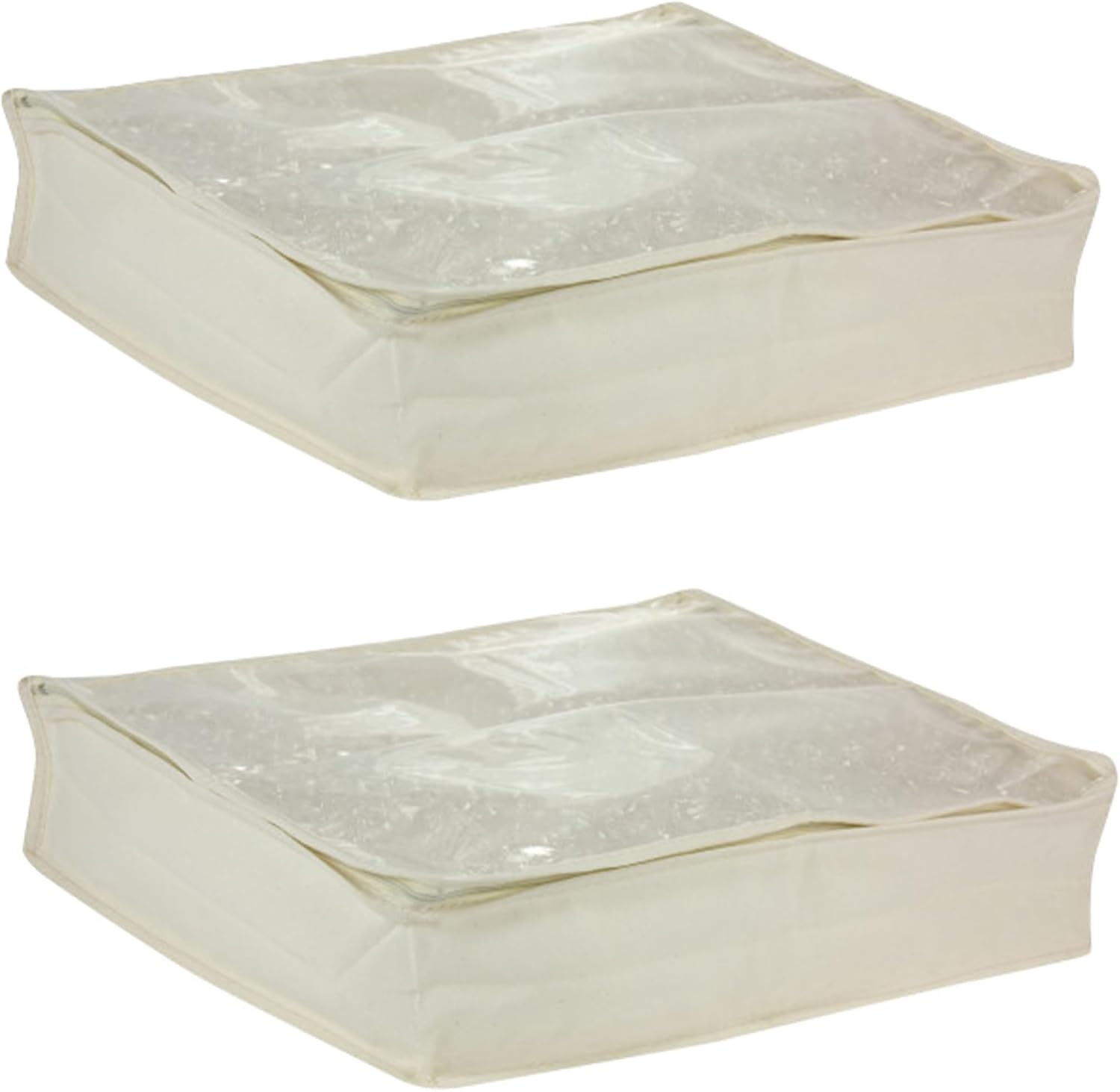 Household Essentials canvas sweater storage bags front view