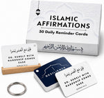 Zarf Islamic Affirmations Cards front view of storage box and cards