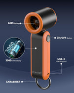 PlayHot portable mini fan packaging and contents layout