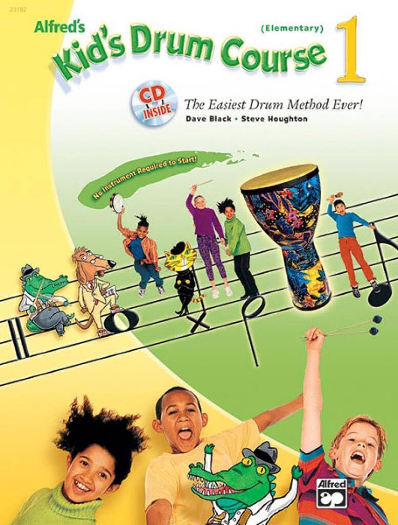 Alfred's Kid's Drum Course, Bk 1: The Easiest Drum Method Ever!, Book & Online Audio - Image 1