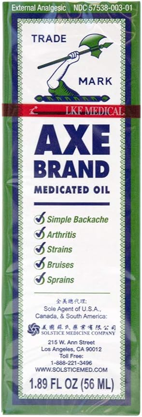 AXE BRAND UNIVERSAL OIL Axe Brand Medicated Oil(1.89 Fl. Oz.-56 Ml.)-1 Bottle - Image 1