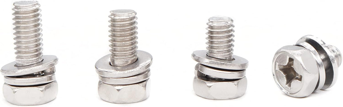 BinifiMux stainless steel M6 bolts showing different lengths