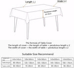AMZALI 55 x 87 inch tablecloth edge pattern display