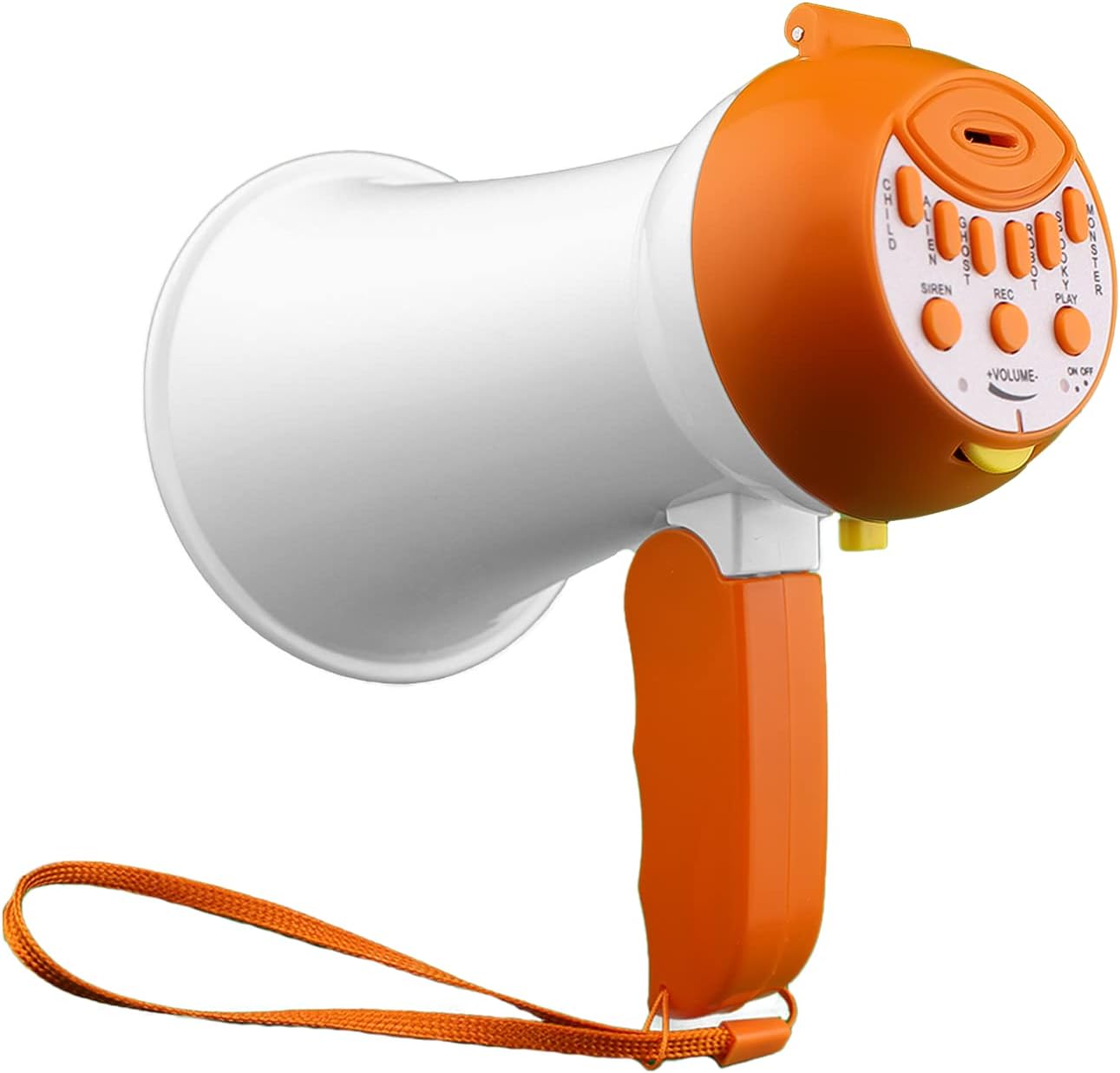 PlayRoute megaphone for kids with 7 voice changer modes front view