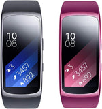 Skin friendly purple smartwatch band laid flat on surface