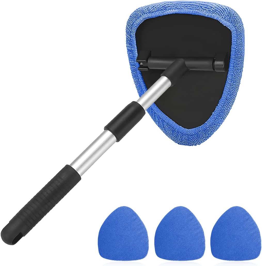 AUKEPO windshield cleaning tool blue car window cleaner front view