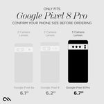 Case-Mate Google Pixel 8 Pro clear case back display showcasing slim profile