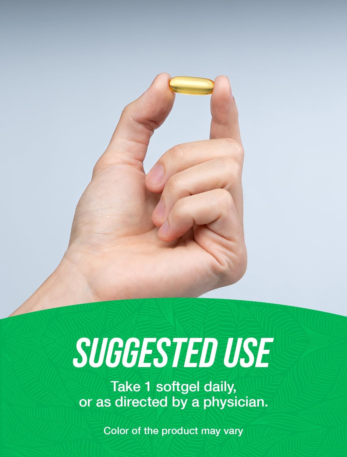 Gluten free 1000mg omega dietary supplement bottle showing precise expiration data and batch numbers