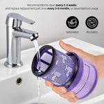 2 Pack Filters Replacement Compatible with Dyson V11 Animal, V11 Torque Drive, V11 Complete, V11 Extra, V15/V15s Detect, Washable, Reusable Cordless Vacuum Filter for Pet Hair, Dirt, Dust - Image 6