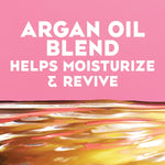 OGX Argan Oil of Morocco Extra Strength sulfate free haircare set close up view
