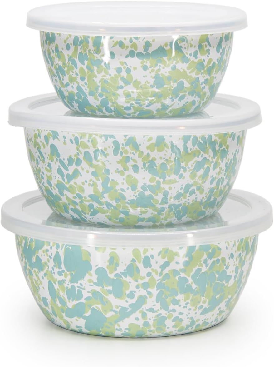 Golden Rabbit sea glass bowl interior and stainless steel rim detail